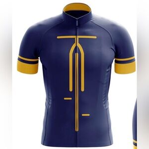 Navy and Yellow Athletic Jacket